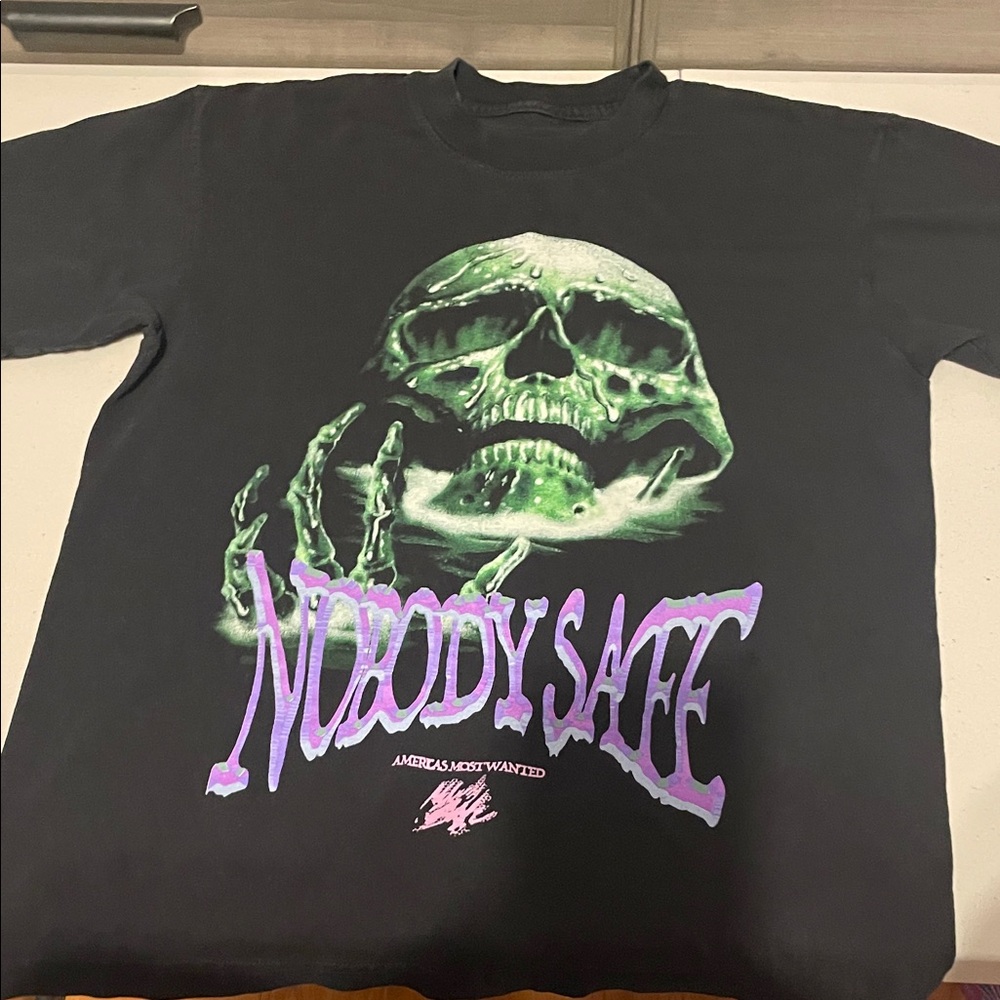 Black Graphic Skull T-Shirt